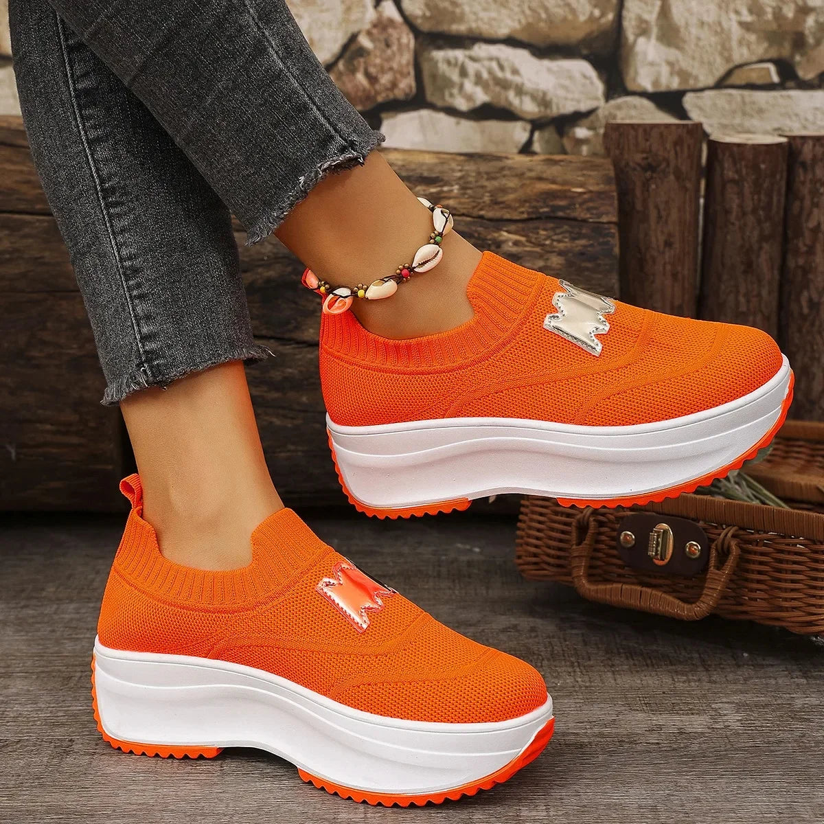 Primavera otoño zapatos planos de fondo grueso Color puro corte bajo talla grande deportes de moda zapatos individuales casuales de mujer