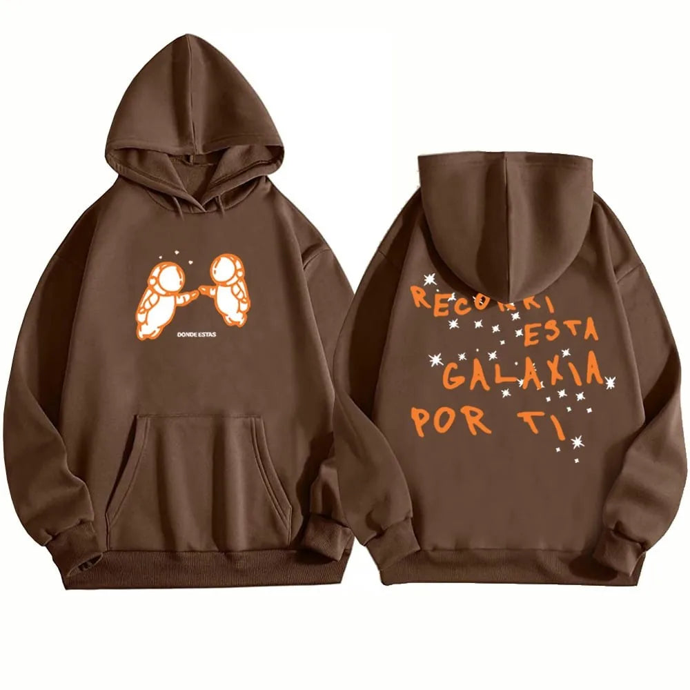 sudadera con capucha para mujer estampado