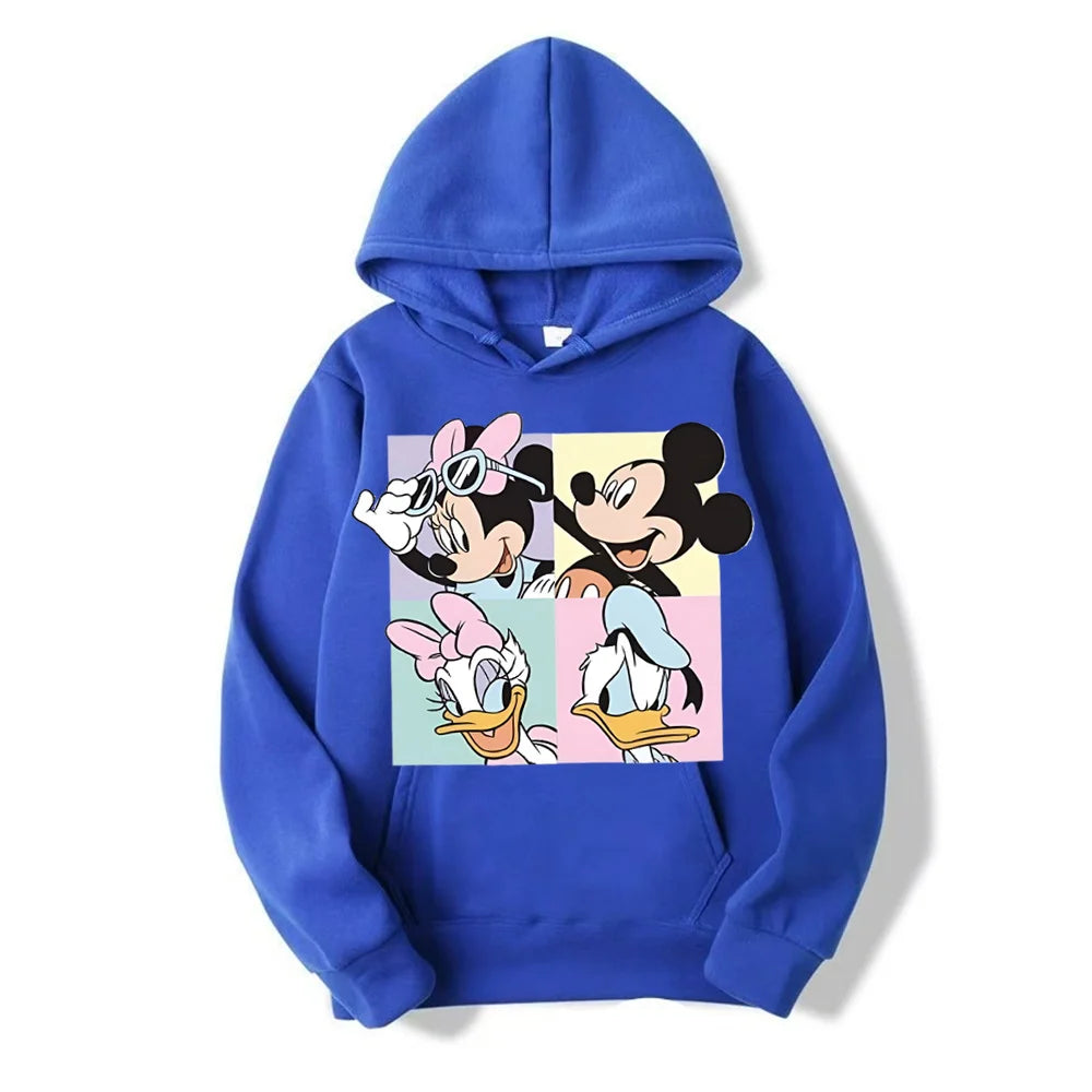 Sudadera con capucha informal para mujer, jersey condibujos animados