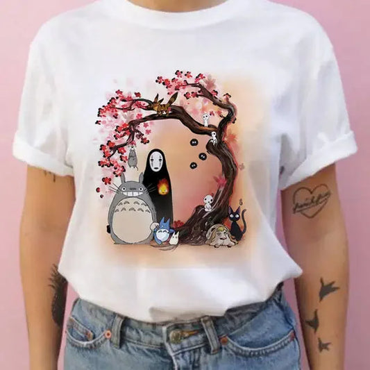 Camiseta de manga corta de verano para hombres y mujeres