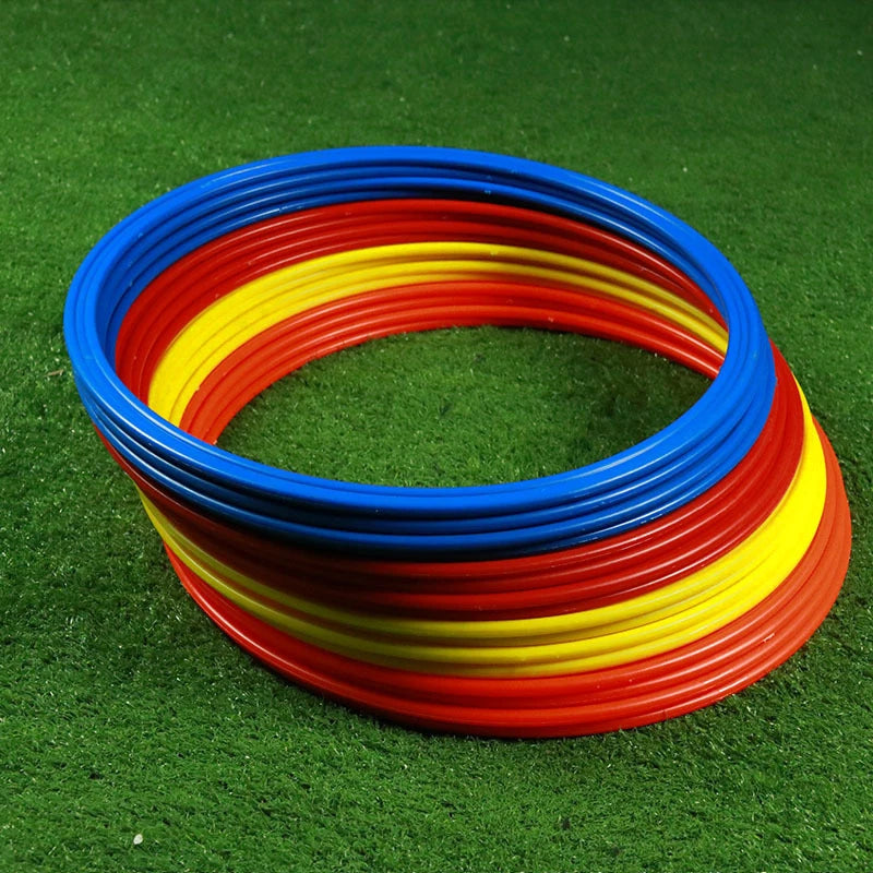 Anillos de entrenamiento de agilidad, fútbol portátil, anillos de entrenamiento de velocidad y agilidad, equipo de entrenamiento de fútbol deportivo