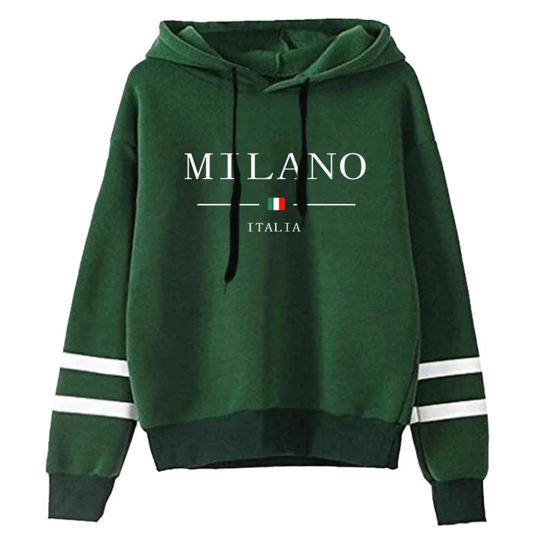 Sudaderas con capucha para mujer, gran oferta, estampado, jerséis versátiles diarios, ropa deportiva para correr a rayas, Tops informales con capucha para mujer