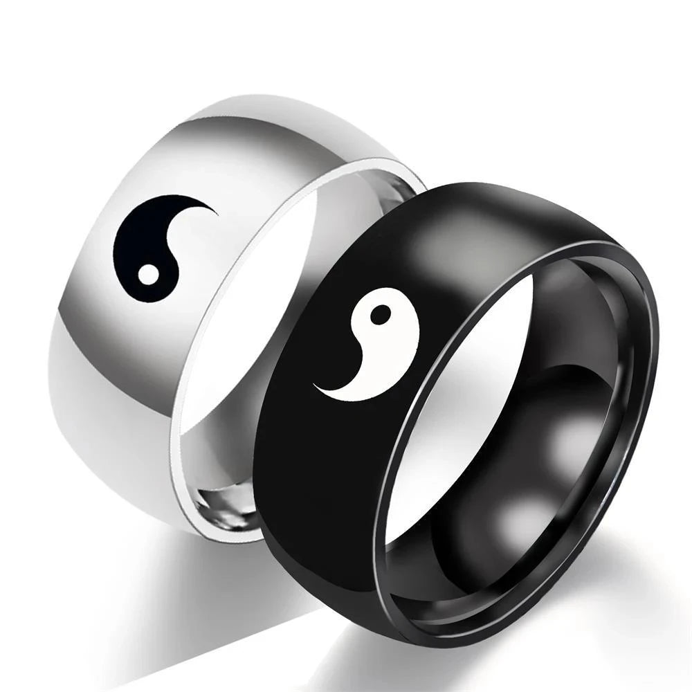 Juego de 2 o 4 pulseras y collares de Tai Chi Yin Yang para parejas, con colgante y cadena trenzada ajustable, a juego, para amantes, gargantilla.