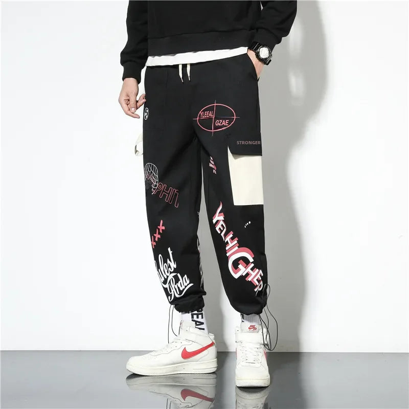 Pantalones cargo de moda para hombre, estilo japonés, para jóvenes, versátiles, con múltiples bolsillos, holgados, casuales, para hombre