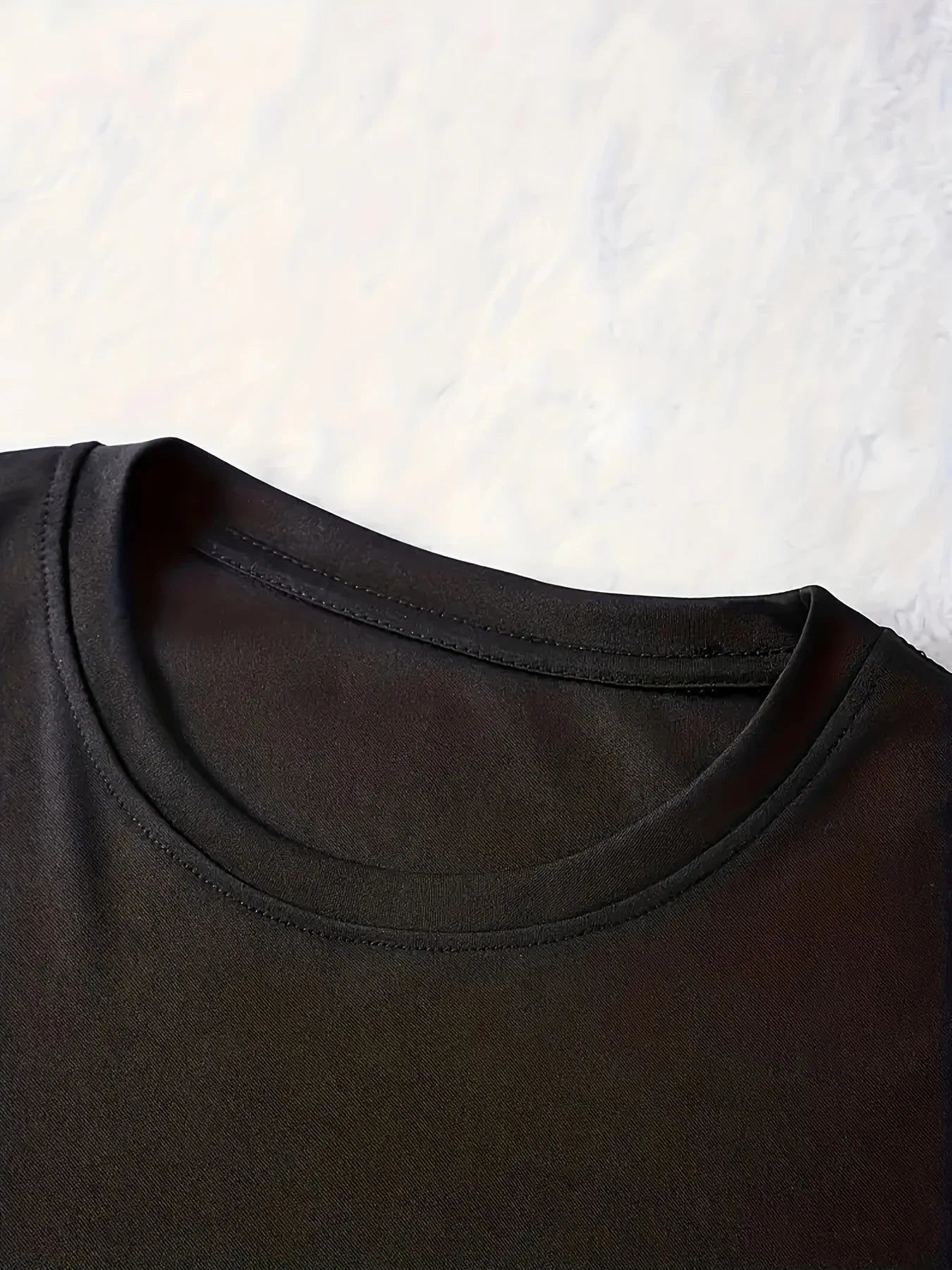Conjunto de dos piezas de camiseta y pantalones cortos de manga corta con cuello redondo y estampado de letras para mujer, estilo informal, holgado y de verano
