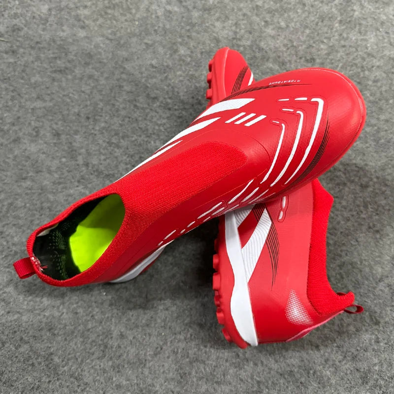 Botas de fútbol, para entrenamiento en interiores, antideslizantes, ultraligeras