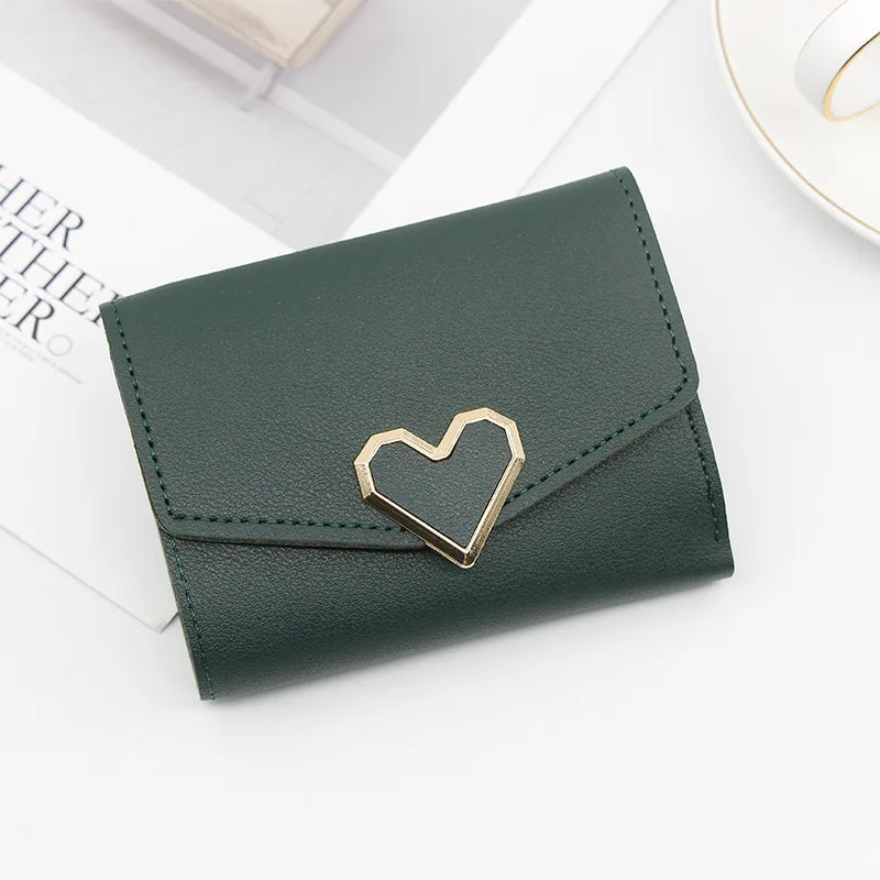Portefeuille long à boucle en V pour femme, portefeuille triple pour femme