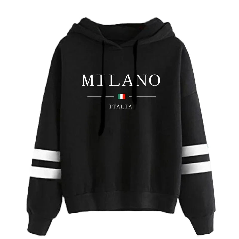 Sudaderas con capucha para mujer, gran oferta, estampado, jerséis versátiles diarios, ropa deportiva para correr a rayas, Tops informales con capucha para mujer