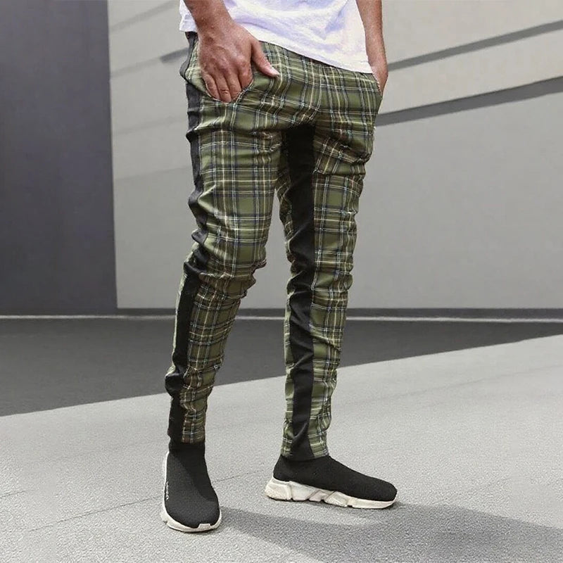pantalones informales, para hombre, pantalones de chándal, pantalones de chándal ajustados
