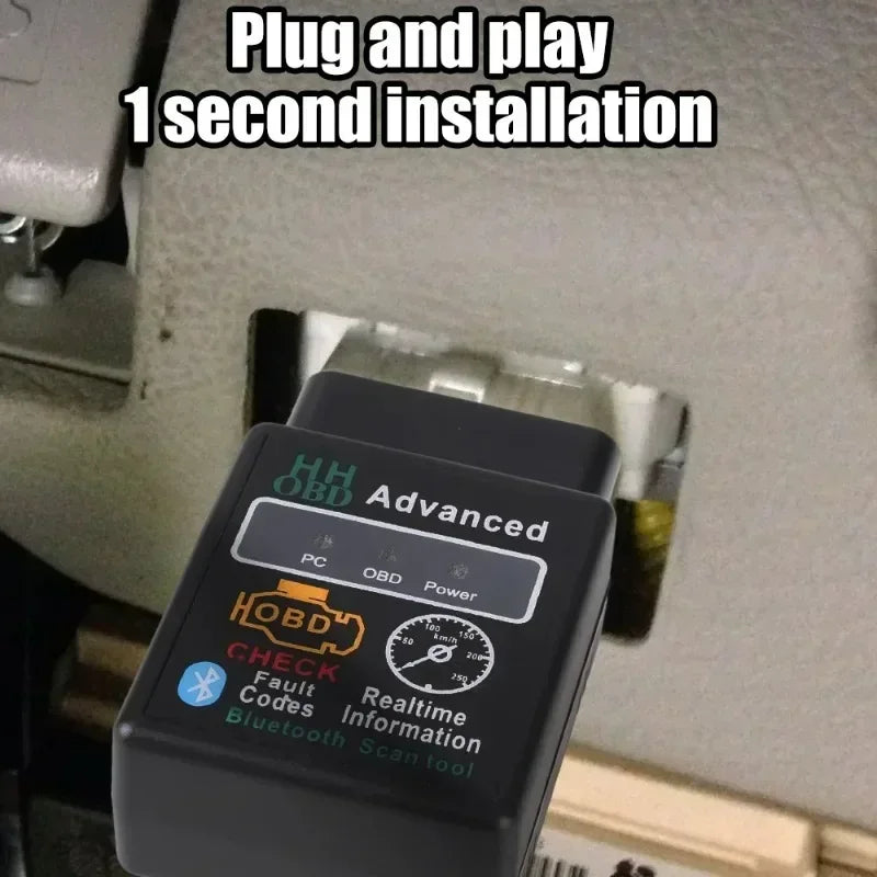 Herramienta de diagnóstico OBD2 para coche, escáner Compatible con Bluetooth, Elm327 V1.5, lector de código OBDII, para Android, IOS y Windows