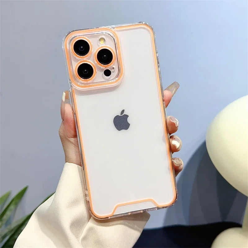 Funda para iPhone 16, 15, 14, 13, 12, 11 Pro Max, 14, 15, 16 Plus, carcasa luminosa fluorescente de neón