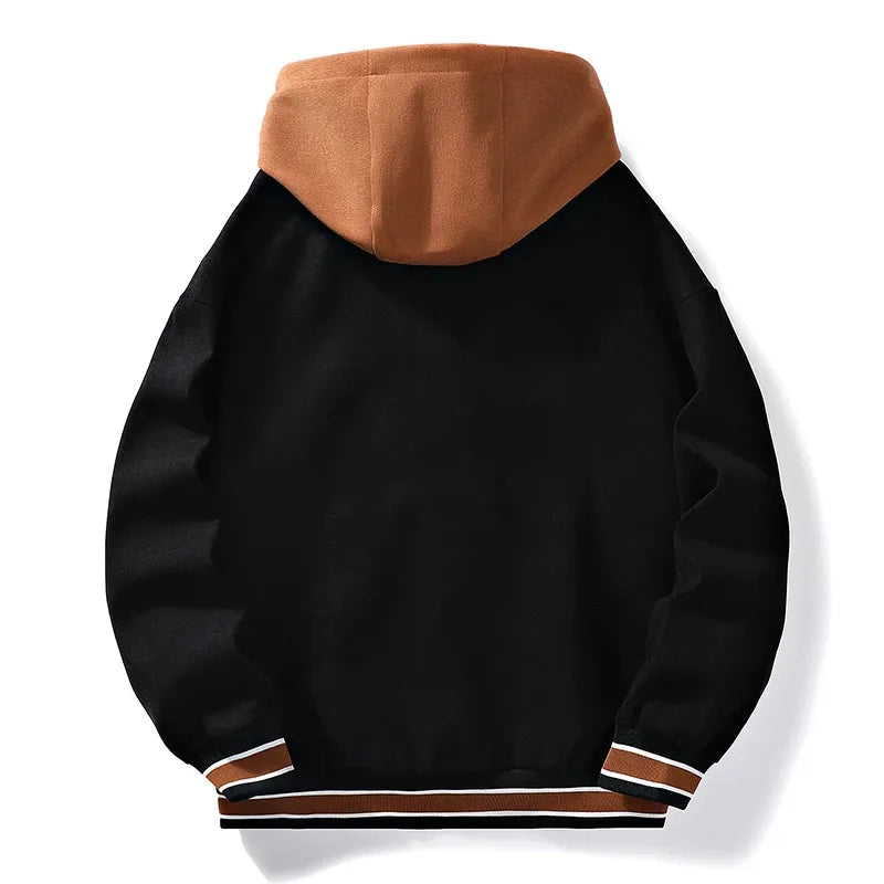 Veste de baseball universitaire de haute qualité pour hommes, nouvelle veste de marque à la mode, veste à capuche pour étudiants tout-match, manteaux grande taille pour femmes
