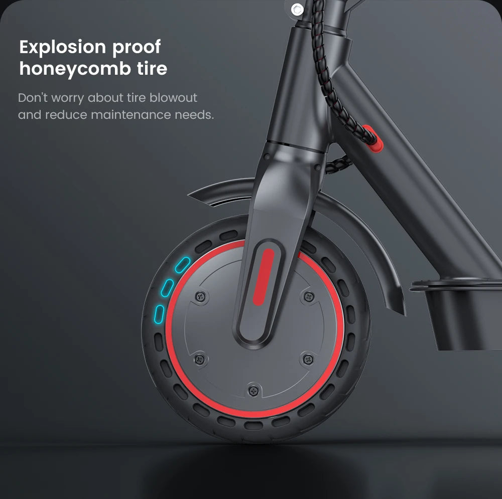 Trottinette électrique iScooter i9 pour adulte, trottinette pliable avec contrôle par application, batterie 7,5 Ah, 30 km/h, 350 W