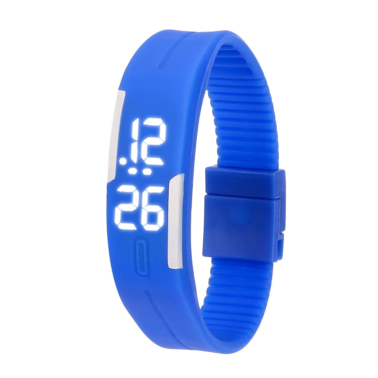 Relojes deportivos digitales para adultos y niños , reloj de pulsera con correa de silicona y pantalla LED