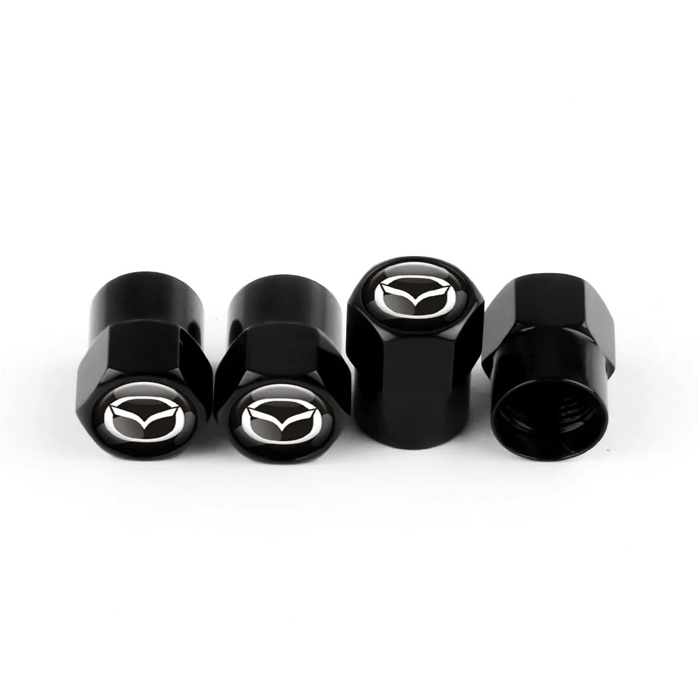 4 tapas de válvulas de neumáticos de aleación de aluminio para Mazda CX-3 BK CX-5 MS Speed 5 6 2 3 CX30 MX-5.
