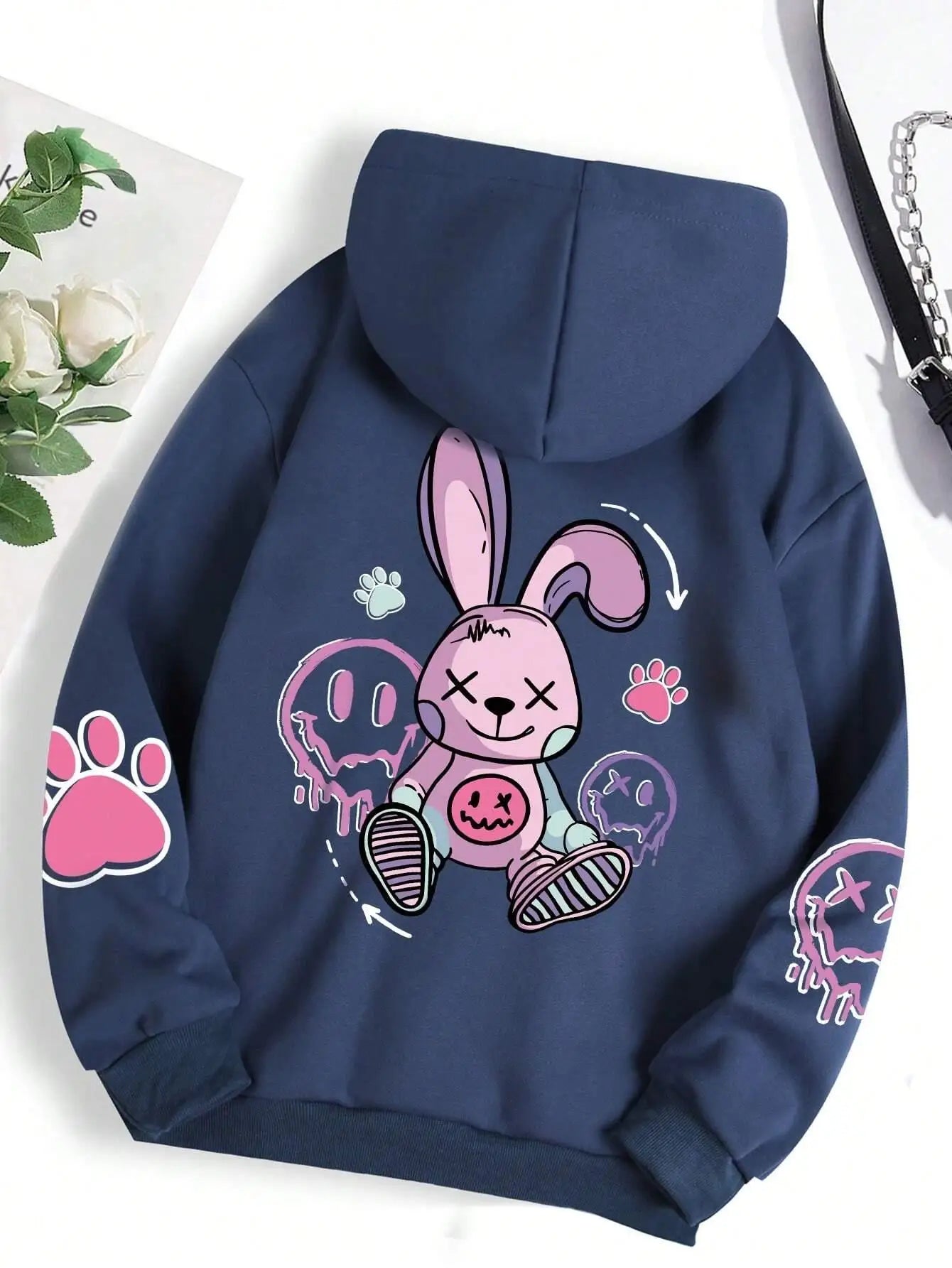 Sudaderas con capucha mujer moda Sudadera con capucha de gran tamaño suelta nuevas sudaderas otoño ropa de lana cálida