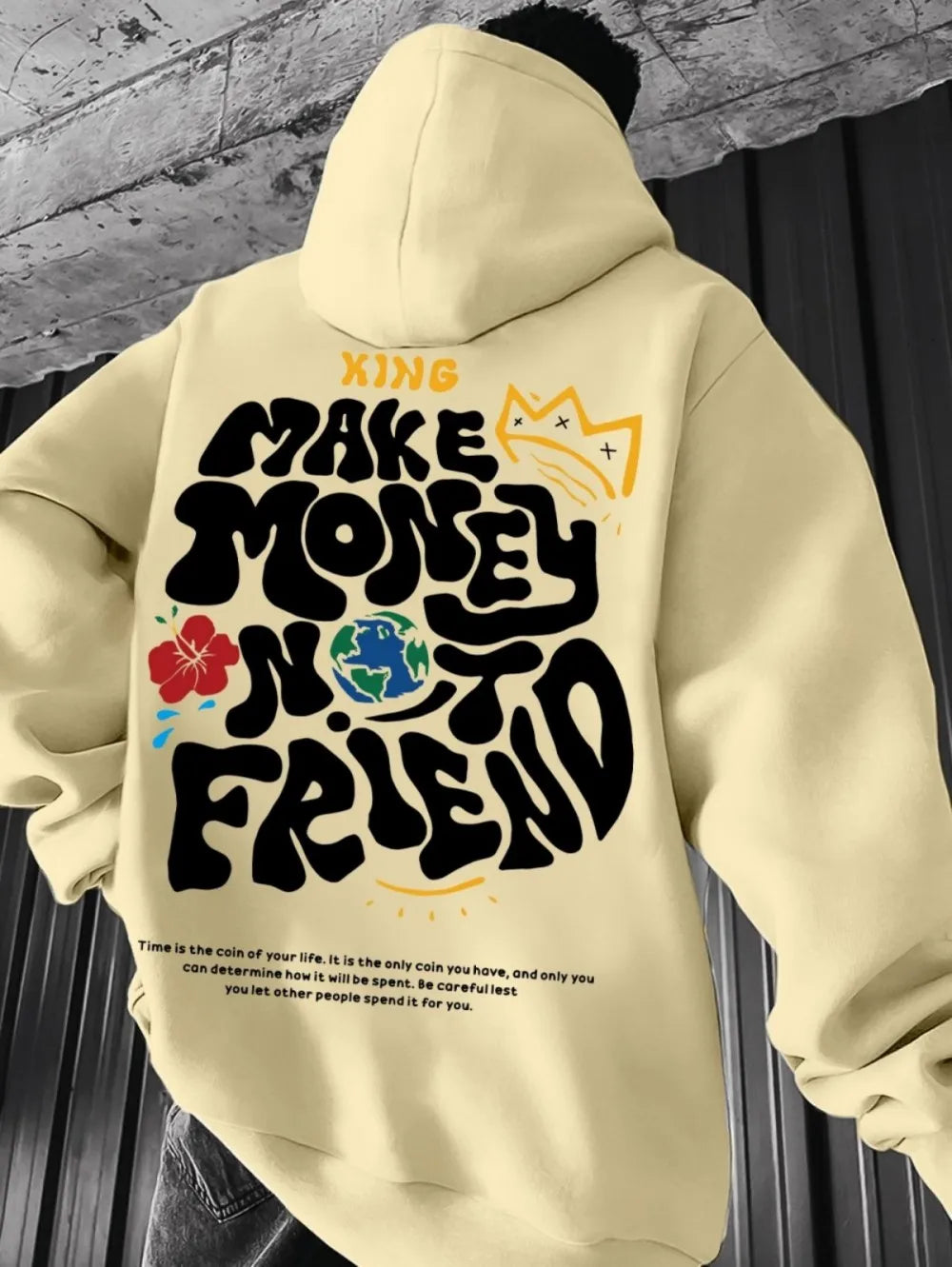 nueva sudadera con capucha suave y cómoda con estampado de otoño para hombre, ropa de estilo callejero al aire libre