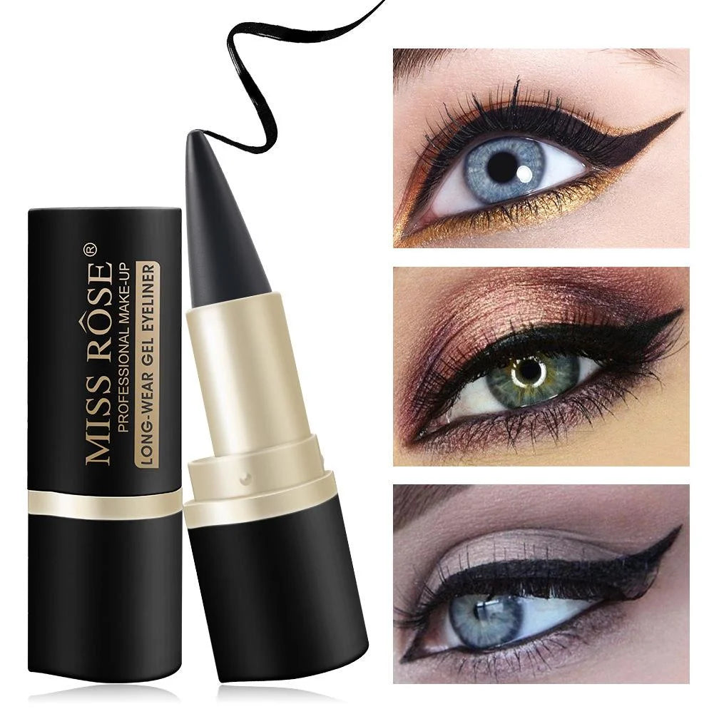 3 unidades, lápiz de ojos resistente al sudor, fácil de colorear, accesorios de maquillaje diario para mujeres y niñas.