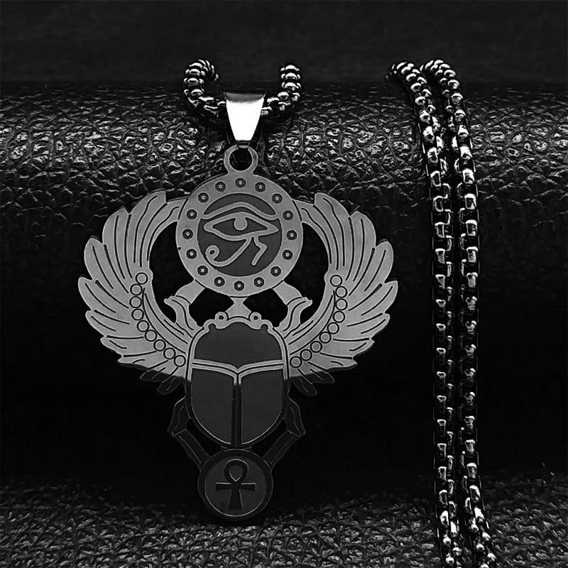 Collar con símbolo elegante de acero inoxidable