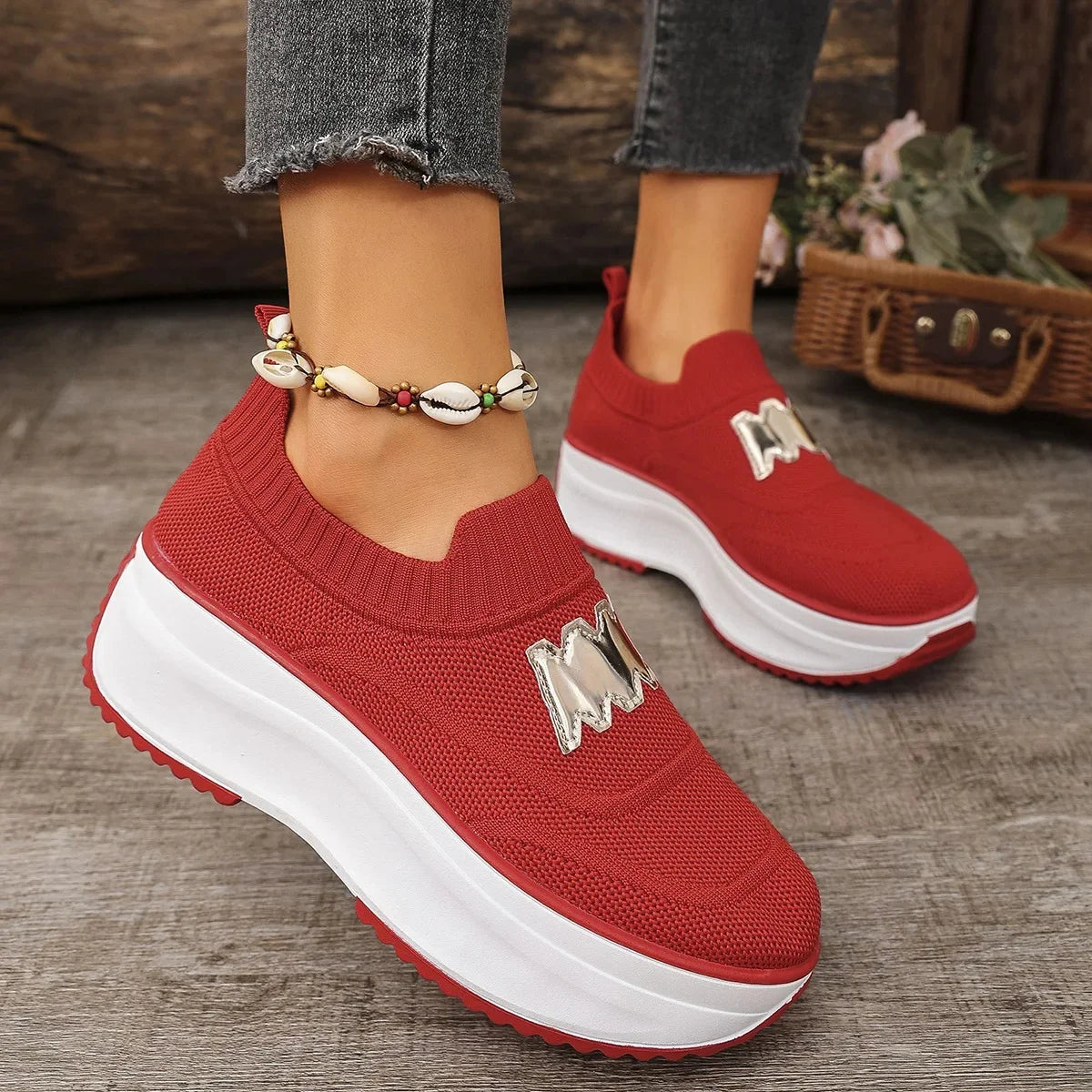 Primavera otoño zapatos planos de fondo grueso Color puro corte bajo talla grande deportes de moda zapatos individuales casuales de mujer