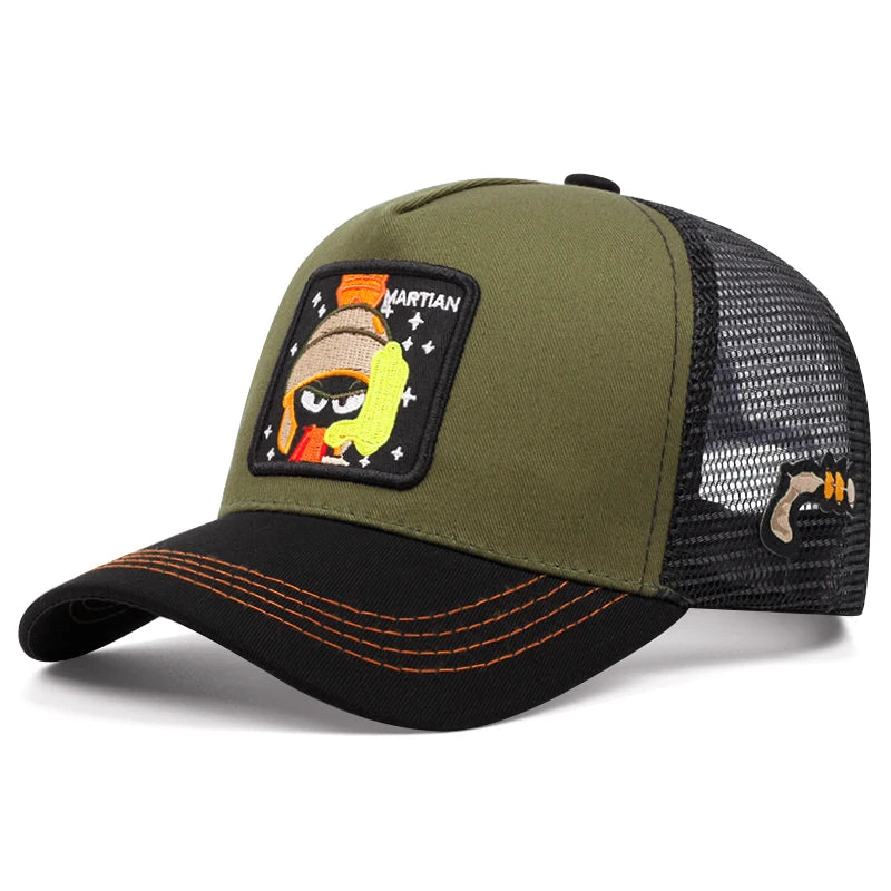 Gorra de béisbol de dibujos animados de moda