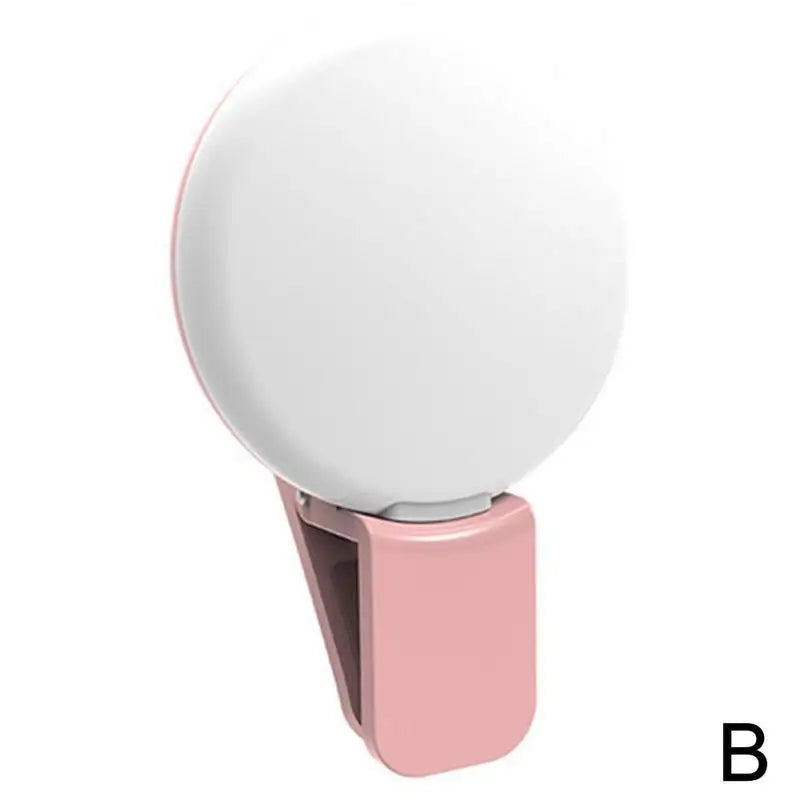 Mini luz LED para selfies, lámpara portátil para selfies en teléfono móvil, luz con clip para selfies, luz de relleno con clip para fotografía, accesorios