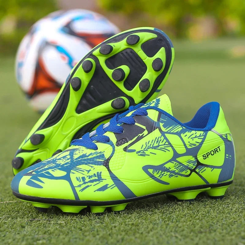 Botas de fútbol para niños, para entrenamiento en césped interior y exterior