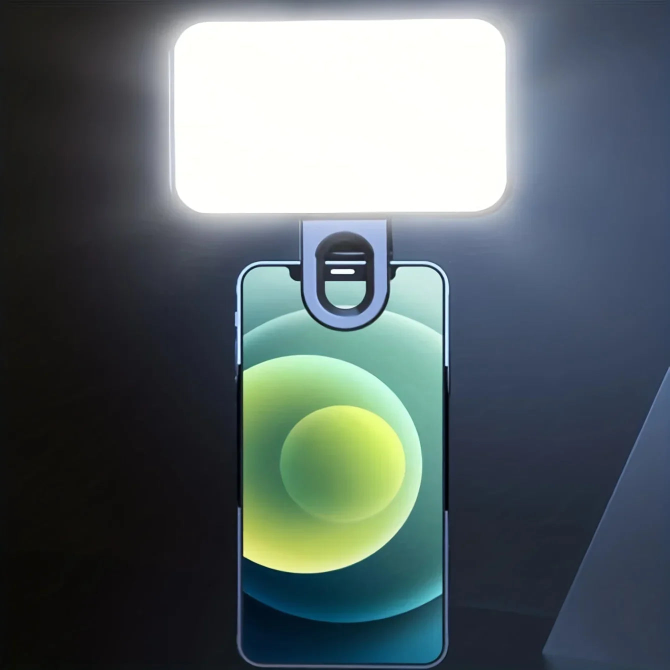 Mini luz de relleno recargable para selfies: 3 modos de color, brillo ajustable, luz LED con clip para teléfonos móviles y computadoras.