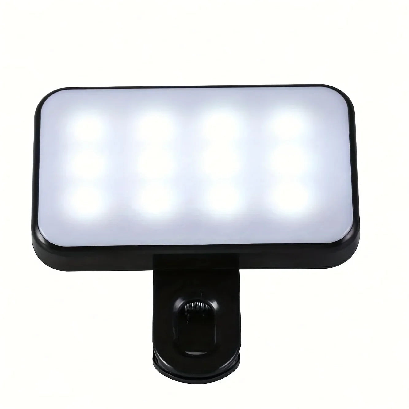 Mini luz de relleno recargable para selfies: 3 modos de color, brillo ajustable, luz LED con clip para teléfonos móviles y computadoras.
