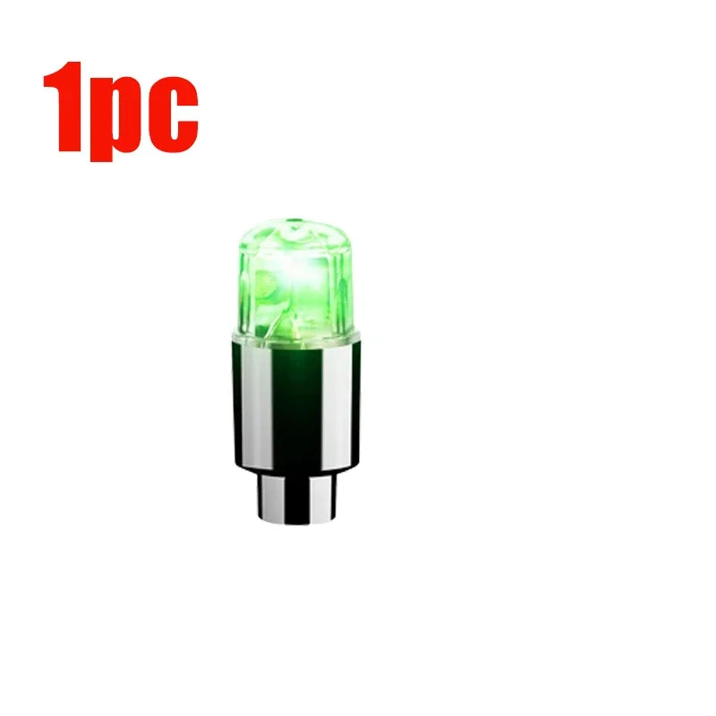Luz ambiental para buje de coche, luces LED para neumáticos de bicicleta, lámpara de neón universal para coche, luces para tapa de válvula, bombilla intermitente colorida decorativa para neumáticos