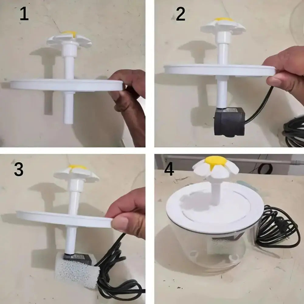 Bebedero eléctrico silencioso para gatos con filtro automático y USB de 1200 ml, bebedero con filtro y recirculación para gatos.