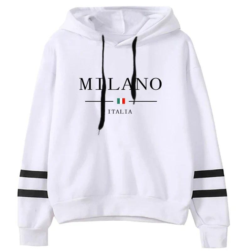 Sudaderas con capucha para mujer, gran oferta, estampado, jerséis versátiles diarios, ropa deportiva para correr a rayas, Tops informales con capucha para mujer