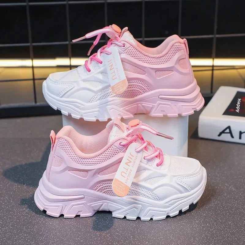 Zapatillas para correr para niños y niñas, ultraligeras, de fondo suave, de malla transpirable, novedad de verano, zapatos deportivos para niños