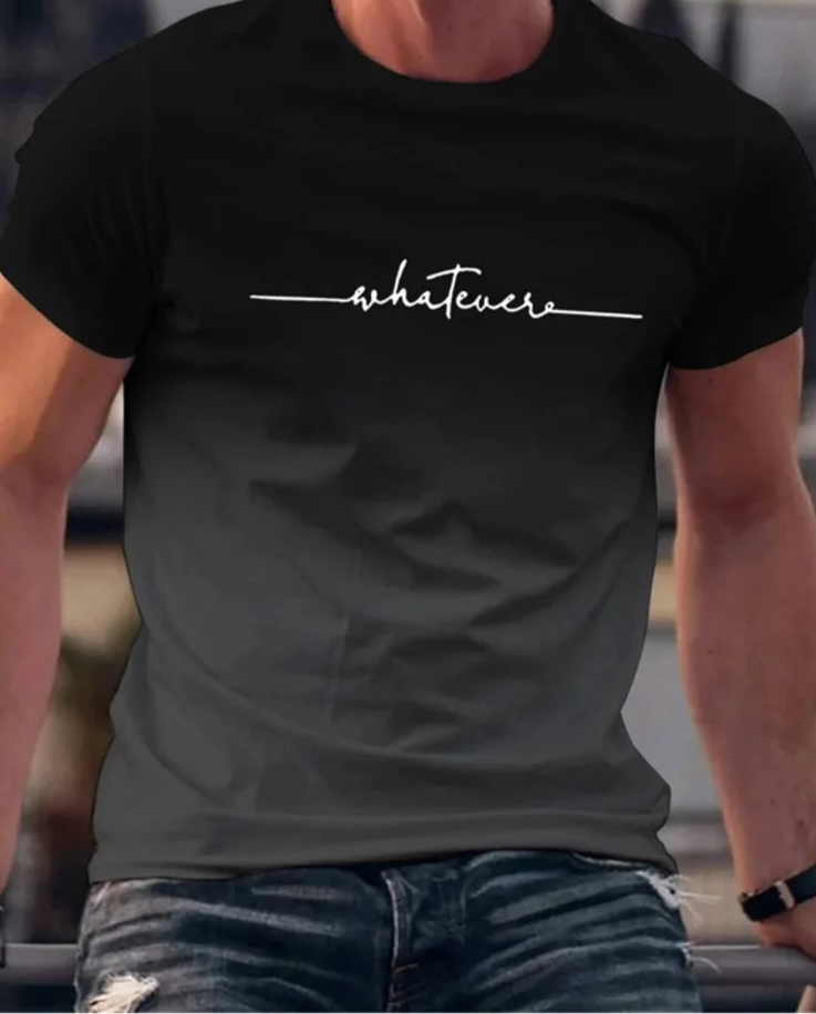 Camiseta de moda de verano con estampado para hombre