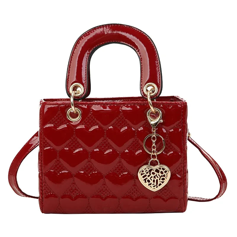 Bolso de mano para mujer, de alta calidad, a la moda, clásico, acolchado, con asa cuadrada, bandolera de hombro.