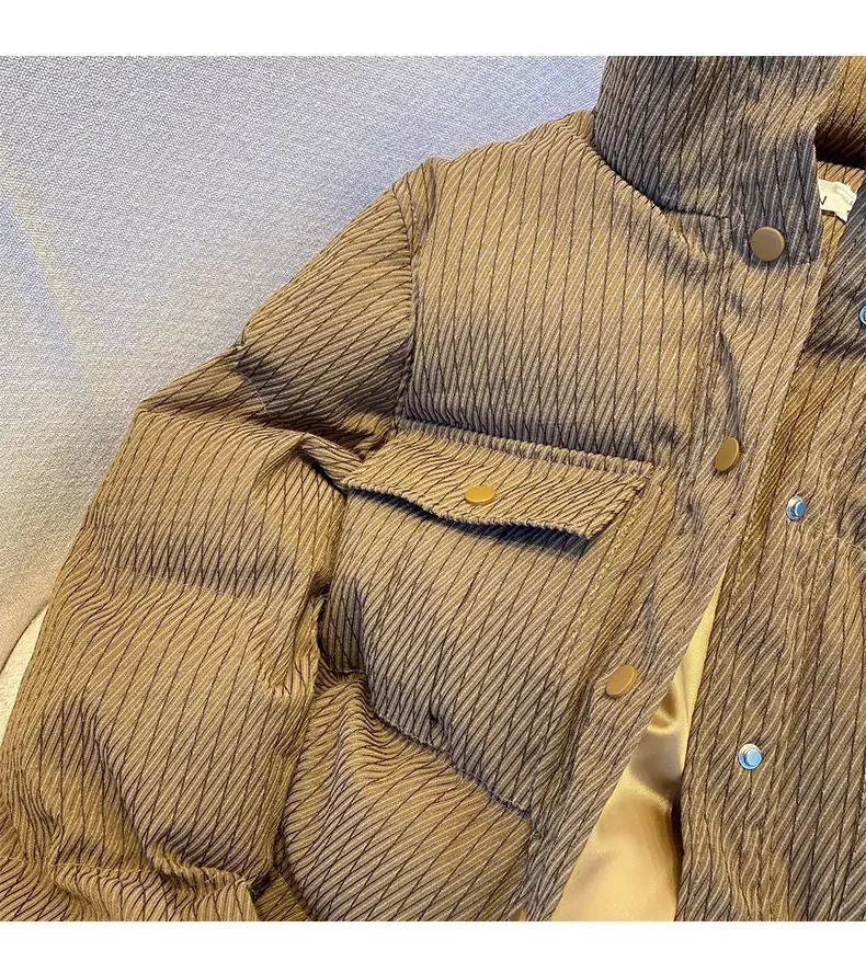veste matelassée, hauts chauds, manteau décontracté ample, vêtements d'hiver, mode, nouveau
