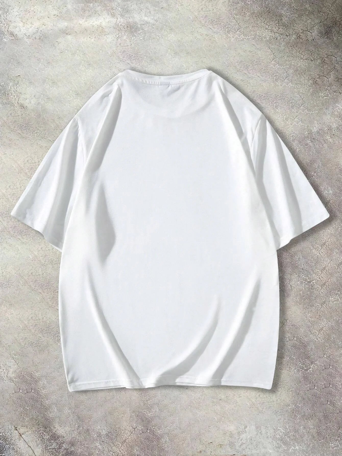 Camiseta de verano 100% algodón puro para hombre, con estampado de letras ,de cuello redondo y manga corta