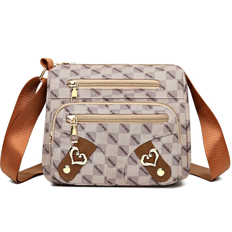 Bolso de mujer de nuevo estilo: bolso de hombro casual hecho de piel sintética
