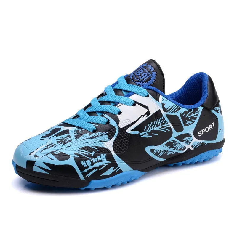 Botas de fútbol para niños, para entrenamiento en césped interior y exterior