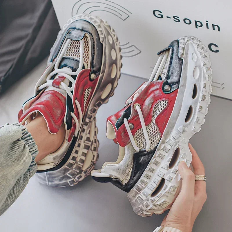 zapatos casuales retro para hombre, cómodos de uso universal,tambien a prueba de golpes para correr al aire libre, entrenamiento físico, zapatillas deportivas