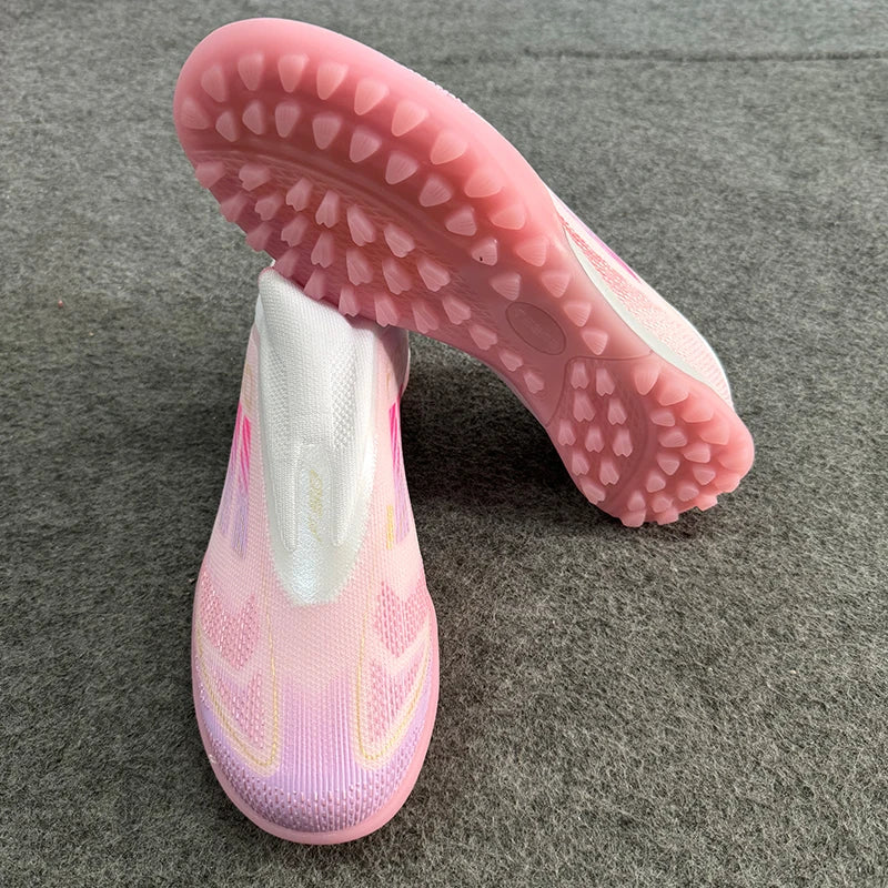 Botas de fútbol para hombre y mujer, originales, con tacos, para entrenamiento en interiores, antideslizantes, ultraligeras, FG/TF
