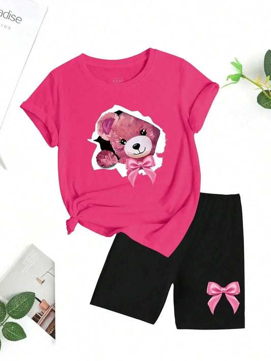 conjunto de 2 piezas a la moda para mujer, pantalones cortos geniales de verano