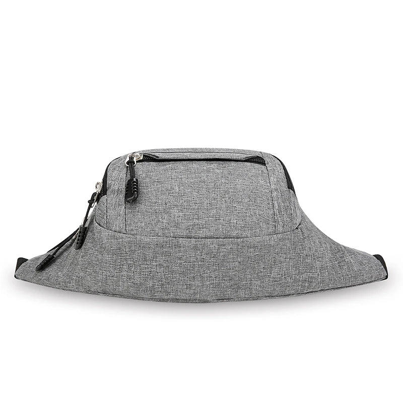 Riñonera impermeable de lona para hombre, estilo coreano, para deportes al aire libre, bandolera tipo banana
