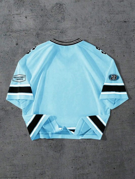 Camiseta Deportiva Casual Ligera y Transpirable con Estampado Digital