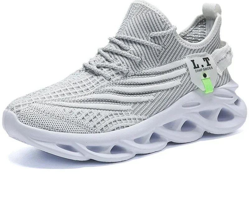 Zapatillas deportivas para correr para hombre y mujer informales, de malla transpirable para exteriores, ligeras