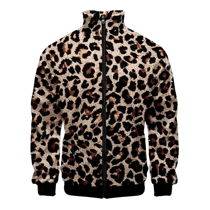 Nueva chaqueta con cremallera y estampado de alta calidad para hombre, informal, de manga larga, holgada, lavada, con gráficos