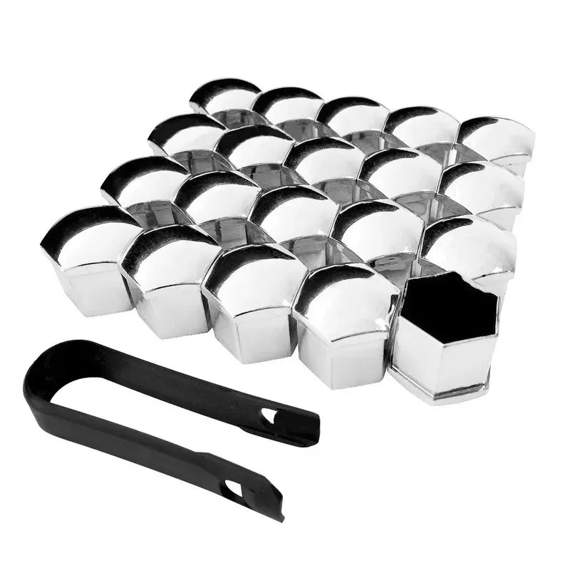 20 unidades Tapas protectoras para tuercas de rueda de coche, 17/19/21 mm, antioxidantes,( Mira que llave coge tu tuerca antes de comprar )