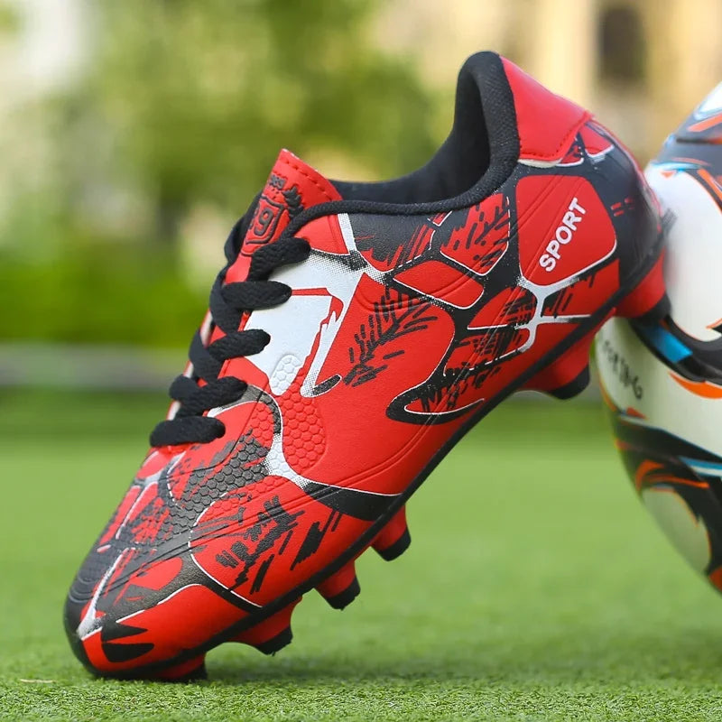 Botas de fútbol para niños, para entrenamiento en césped interior y exterior