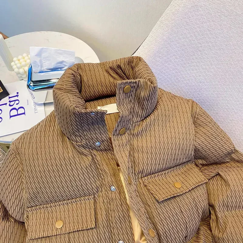 veste matelassée, hauts chauds, manteau décontracté ample, vêtements d'hiver, mode, nouveau