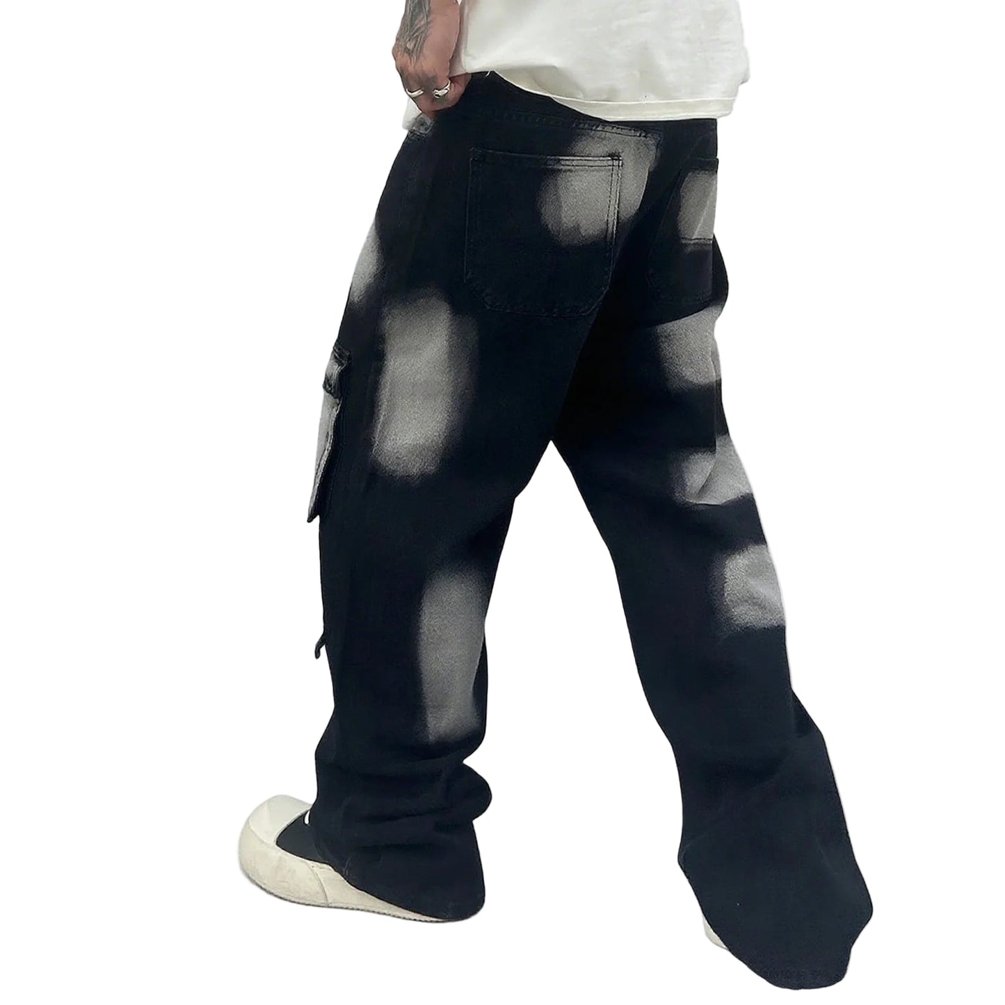 Pantalones estéticos, pantalones vaqueros para hombre, hombre pantalones vaqueros pierna ancha